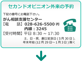 イメージ図 診察の流れ:セカンドオピニオン外来の予約